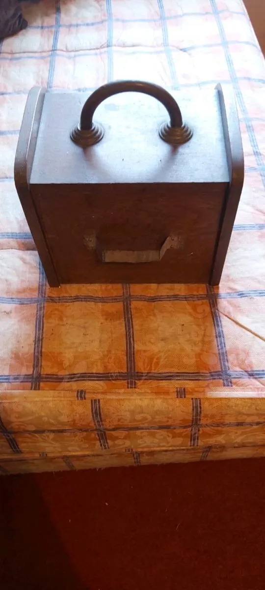 Victorian Wooden Metal Coal Box - Image 2