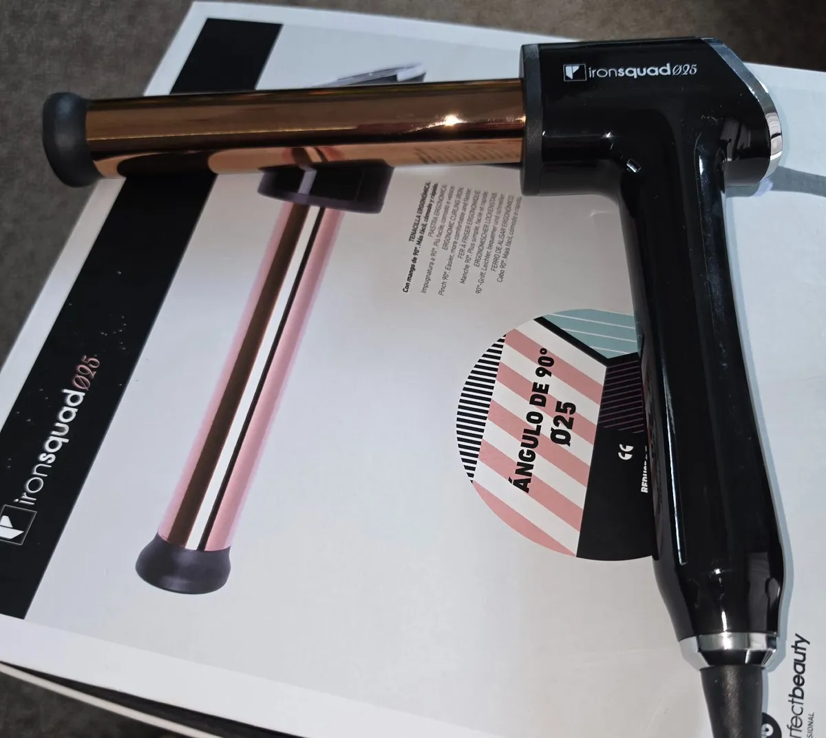 Iron Squad 025,  90⁰ curling iron - Image 1