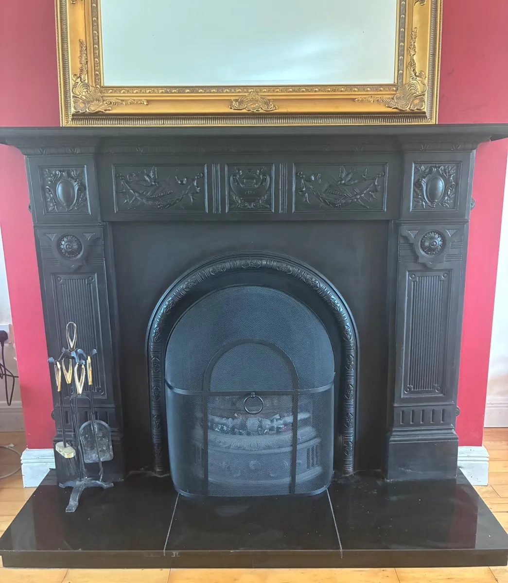 Black Cast Iron Fireplace