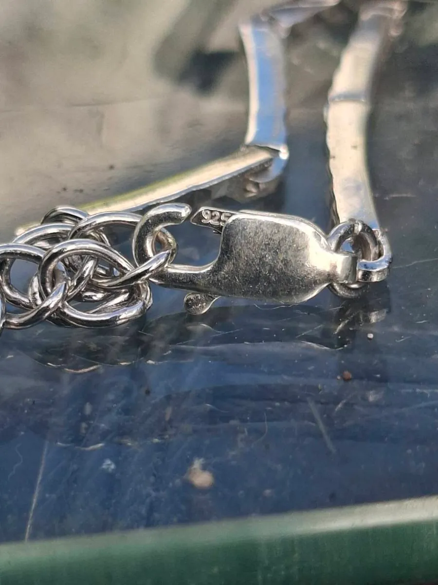 Nice Ladies stamped 925 Sterling Silver Bracelet - Image 4