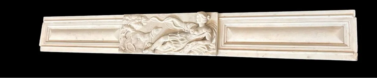 Antique Irish carved corbel fireplace - Image 2