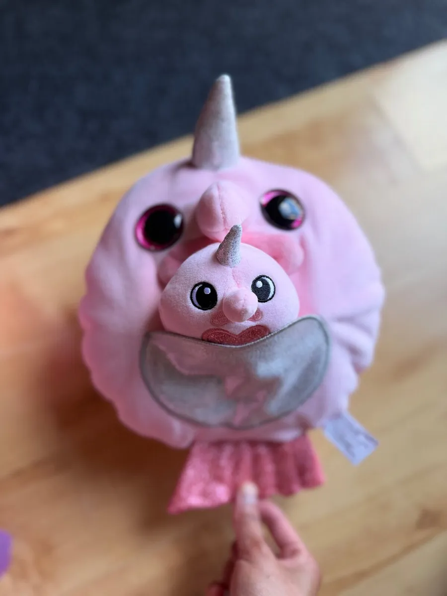 Rainbocorns mamacorn surprise plush egg blobfish - Image 1