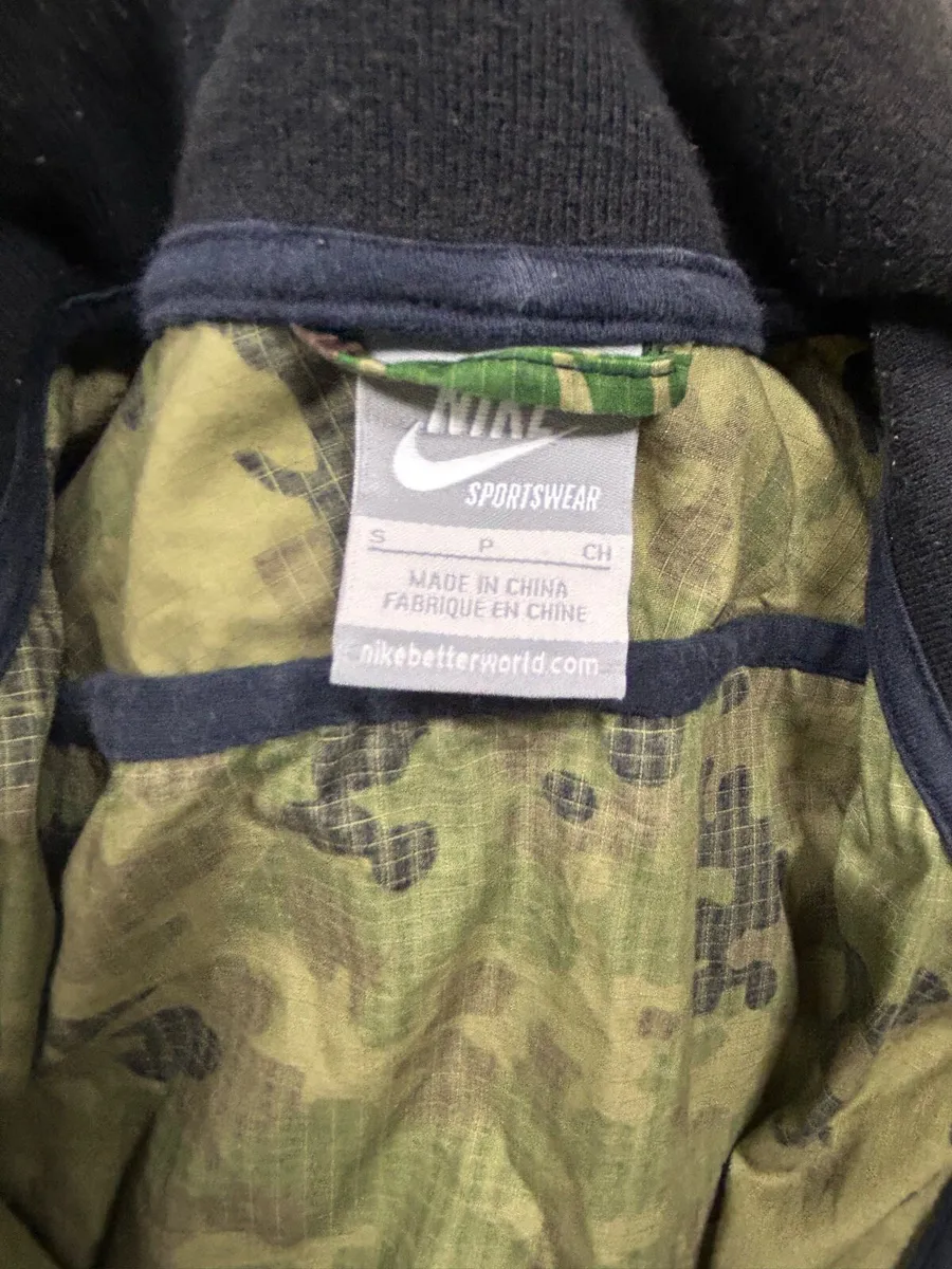 Vintage Y2K Nike Brazil Canarinhos Camo Jacket - Image 4