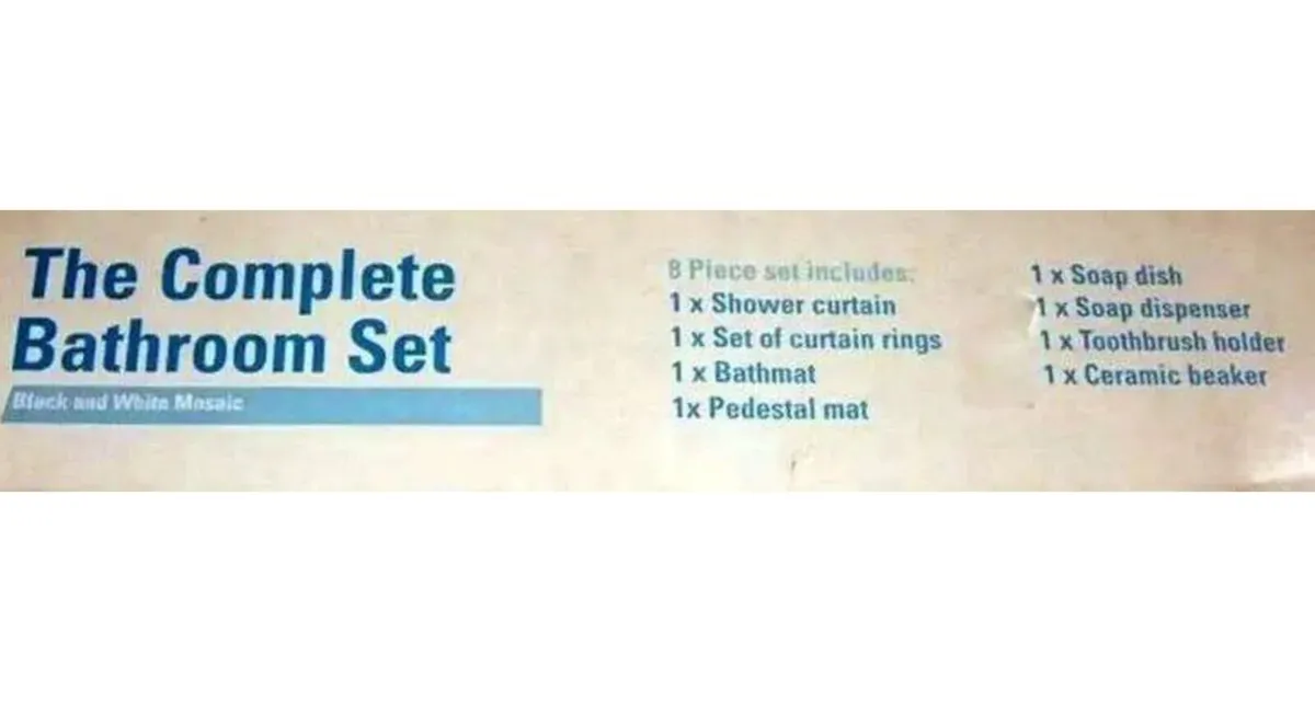 BNIB Bathroom Set - Image 4
