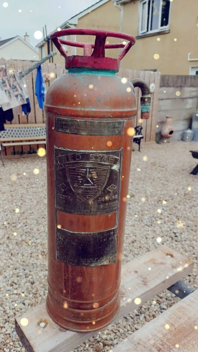 1930s Copper & Brass 303 Fire Extinguisher - Image 2