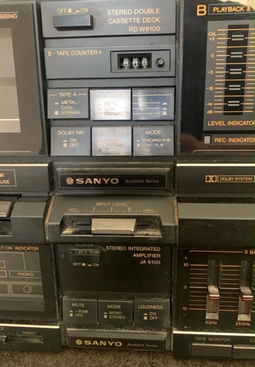 Sanyo Vintage Stereo System - Image 3