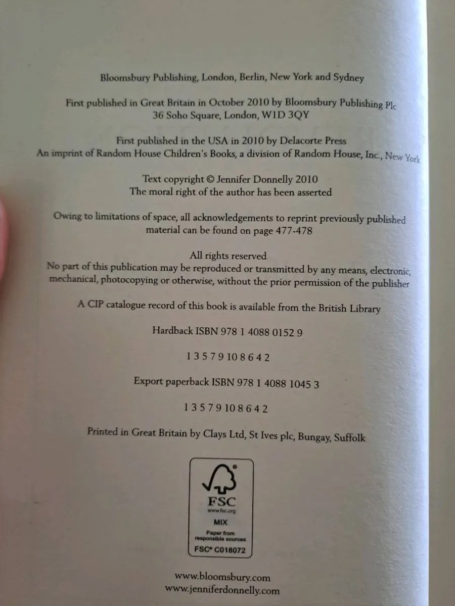 1st ed Revolution – Jennifer Donnelly - Image 4