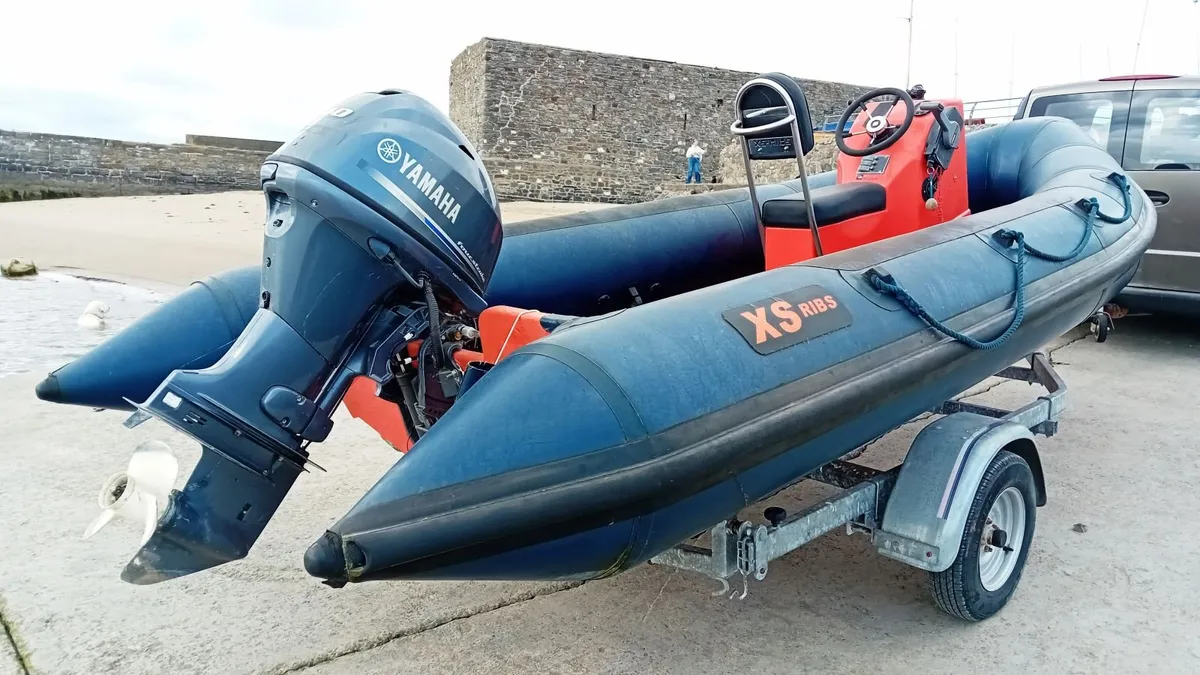 XS 540 RIB with 40HP Yamaha engine and trailer - Image 2
