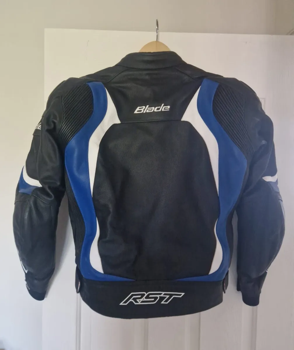 RST blade leather mens motorcycle jacket - Image 2