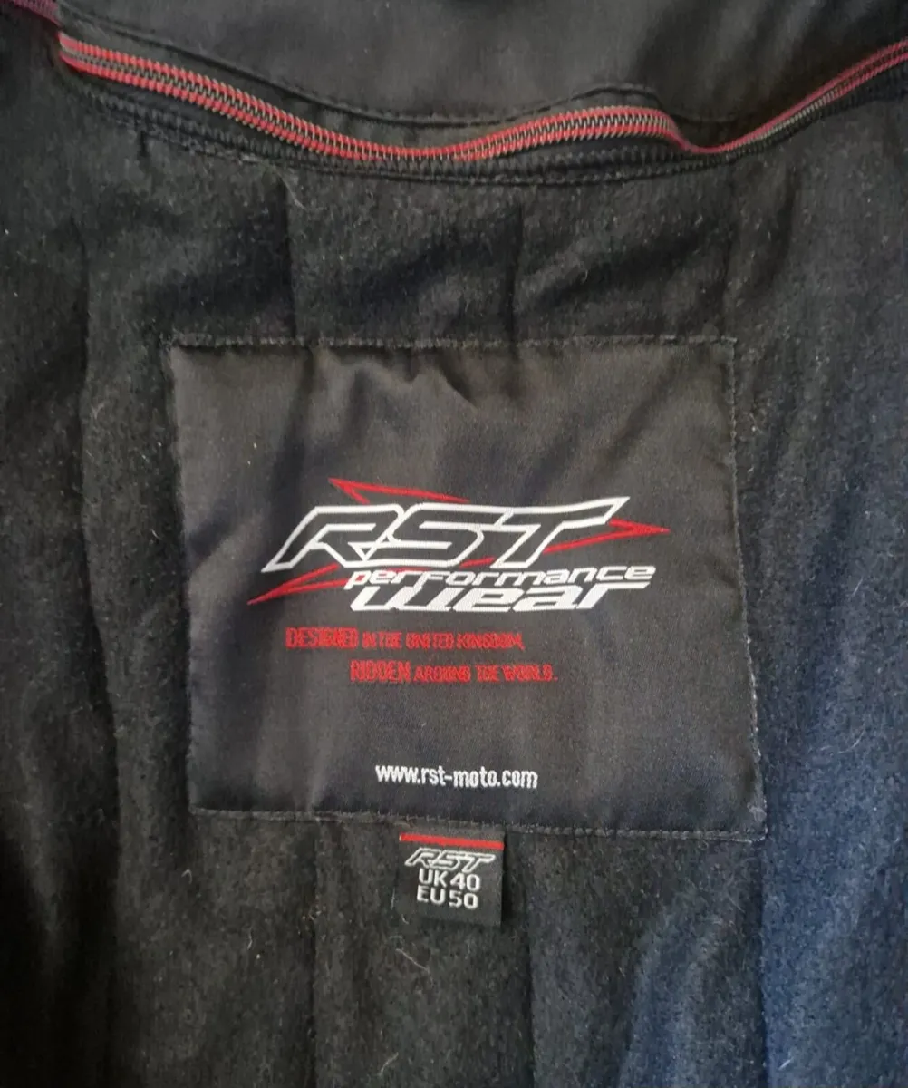 RST blade leather mens motorcycle jacket - Image 3
