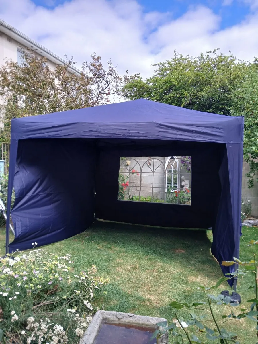 Gazebo for market trader, Table. Display bar - Image 1