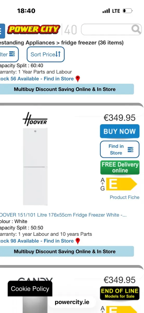 Fridge freezer