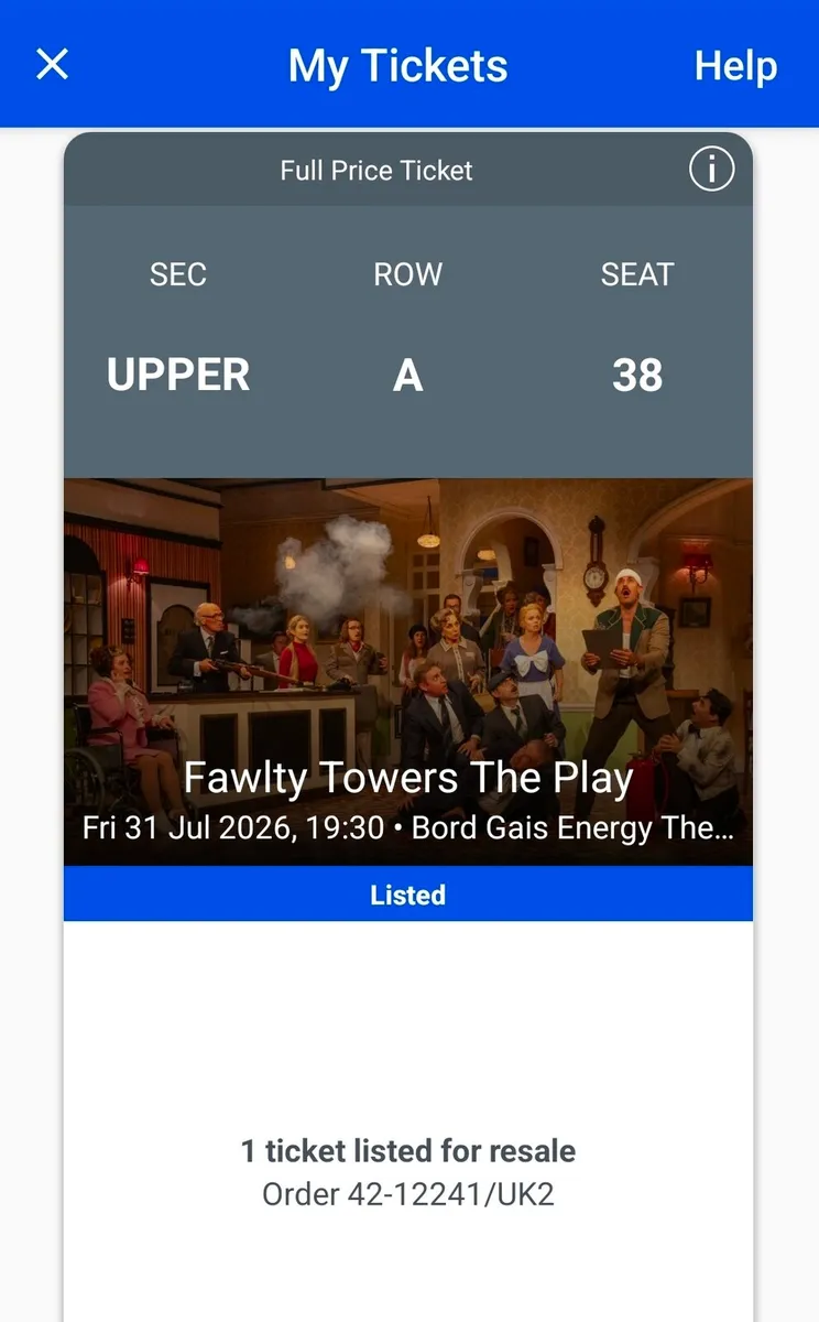 2 Tickets to FAWLTY TOWERS THE PLAY, FRIDAY 31 JUL - Image 2
