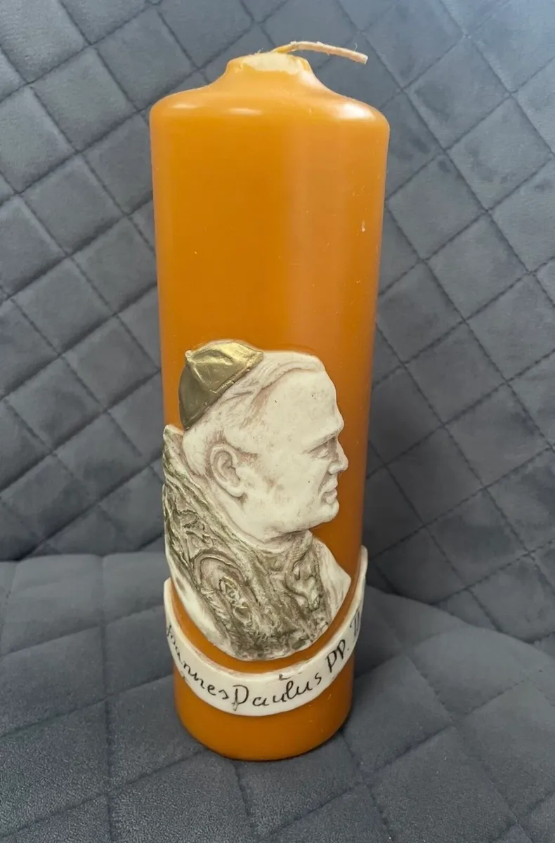 Pope John Paul II Decorative Candle - Image 2