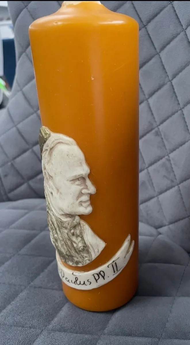 Pope John Paul II Decorative Candle - Image 4