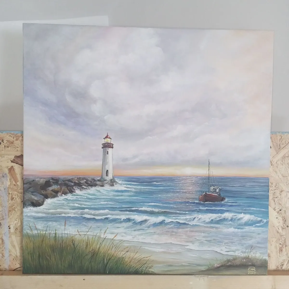 Original Hand-Painted Artwork (60x60 cm) - Image 2