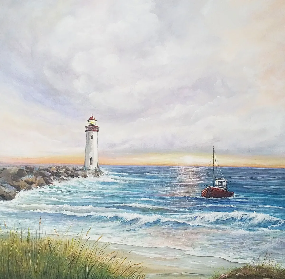 Original Hand-Painted Artwork (60x60 cm) - Image 1