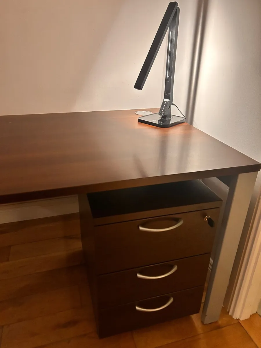 Office desk, locker and chair for sale - Image 3