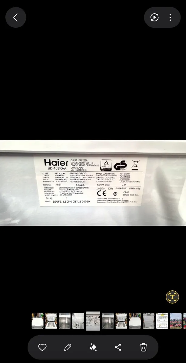 Haier small chest freezer - Image 2