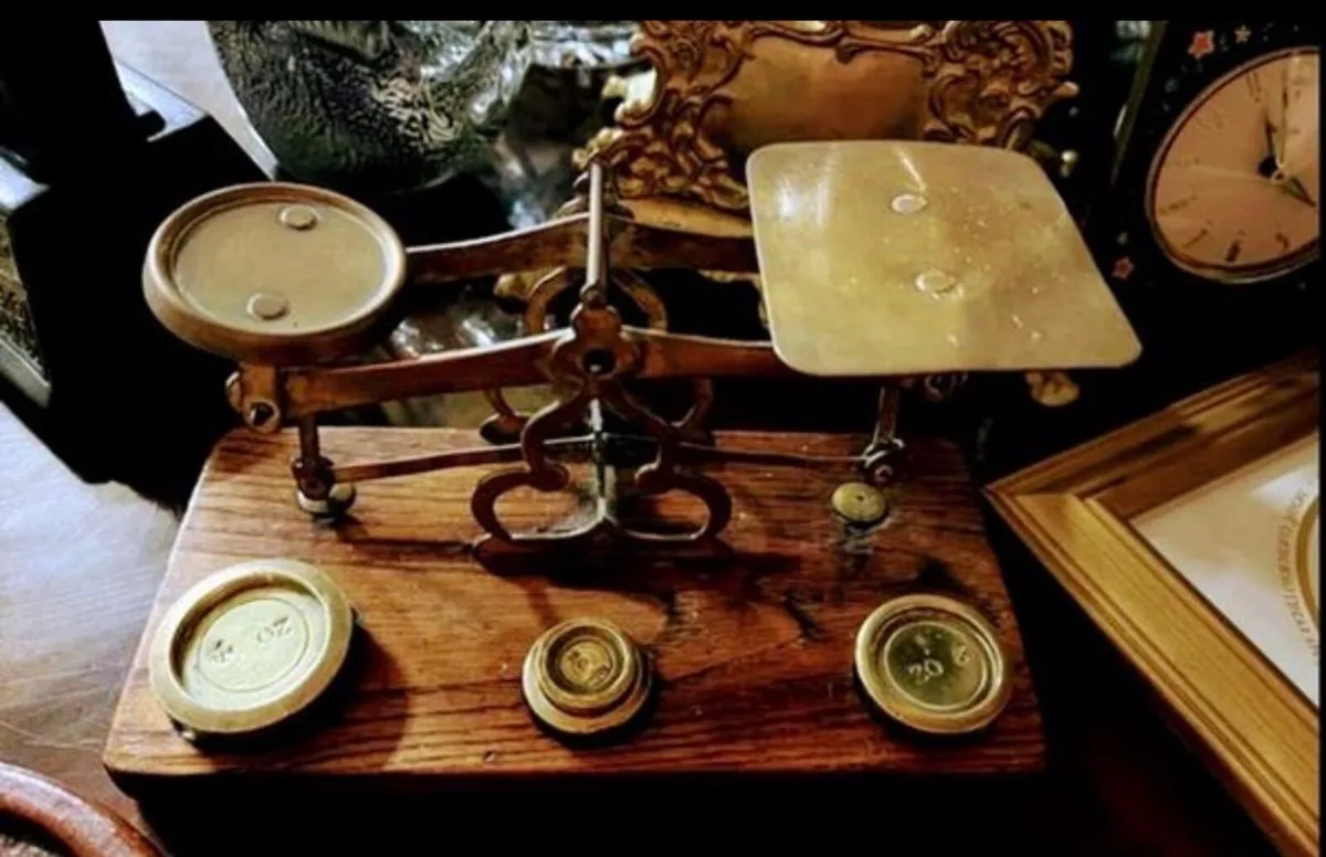 Antique postal scales