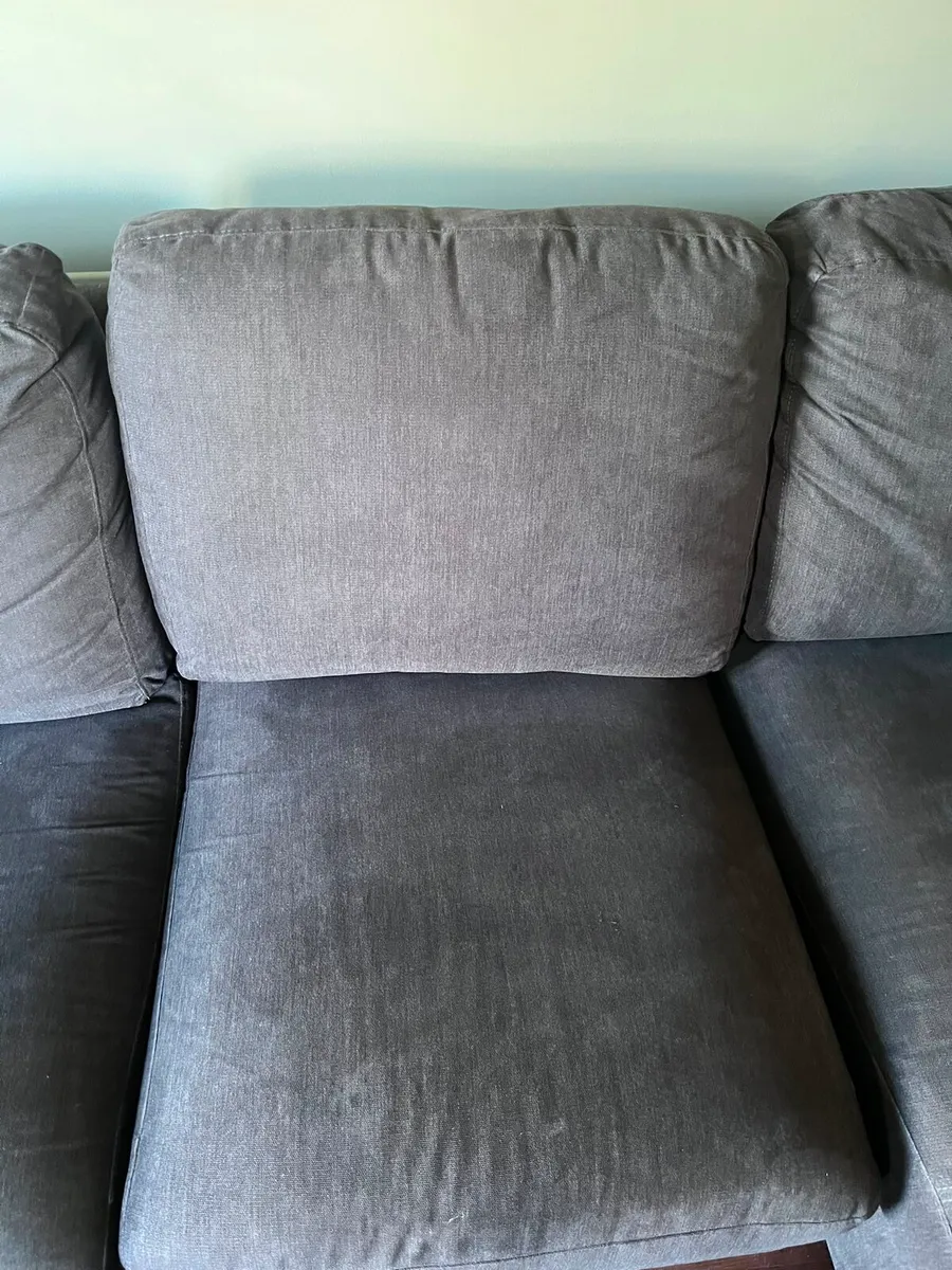 EZ Living Grey Corner Sofa with Chaise - Image 3