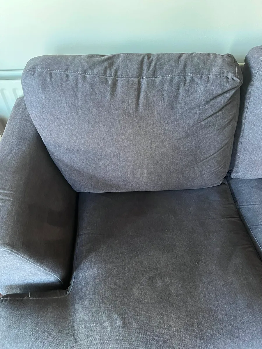 EZ Living Grey Corner Sofa with Chaise - Image 4