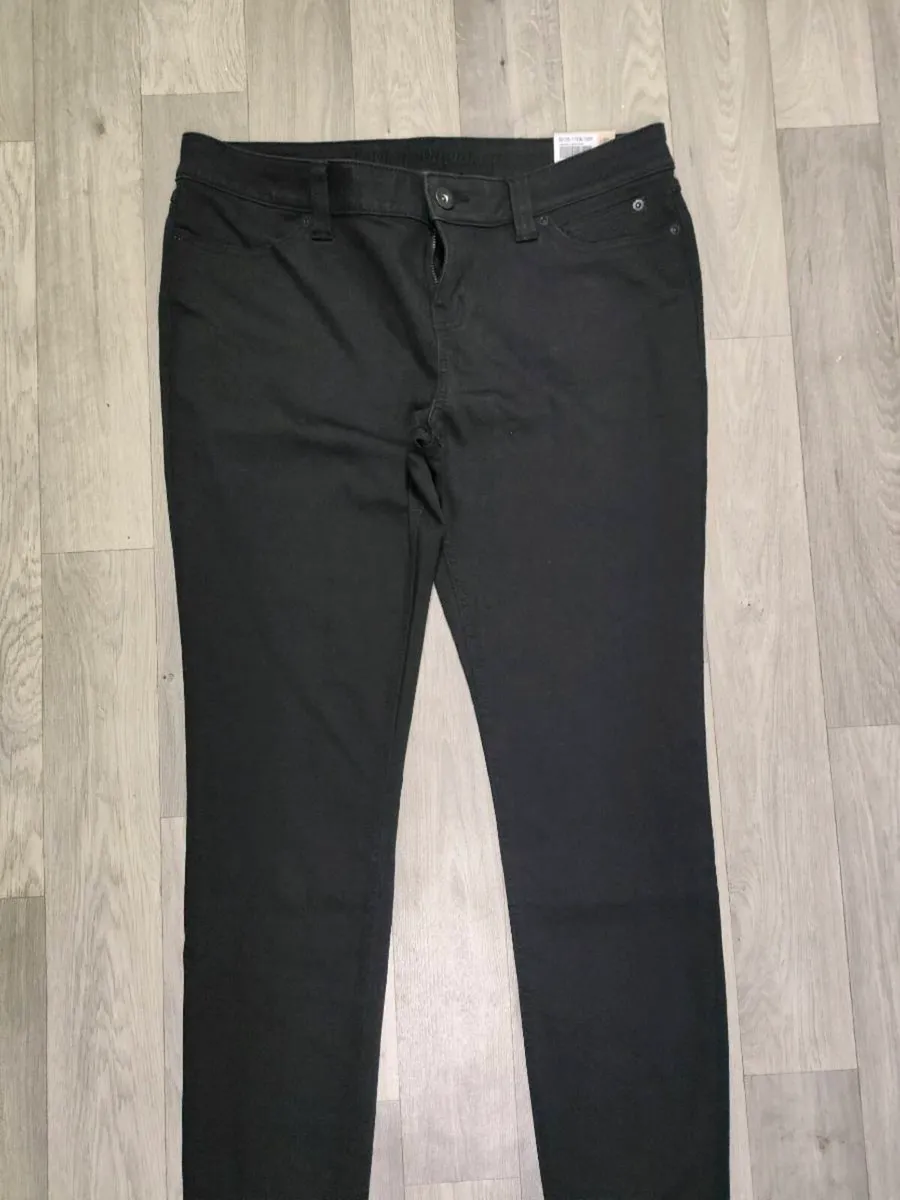 Harley Davidson Black Skinny Jeans Womens 16 - Image 2