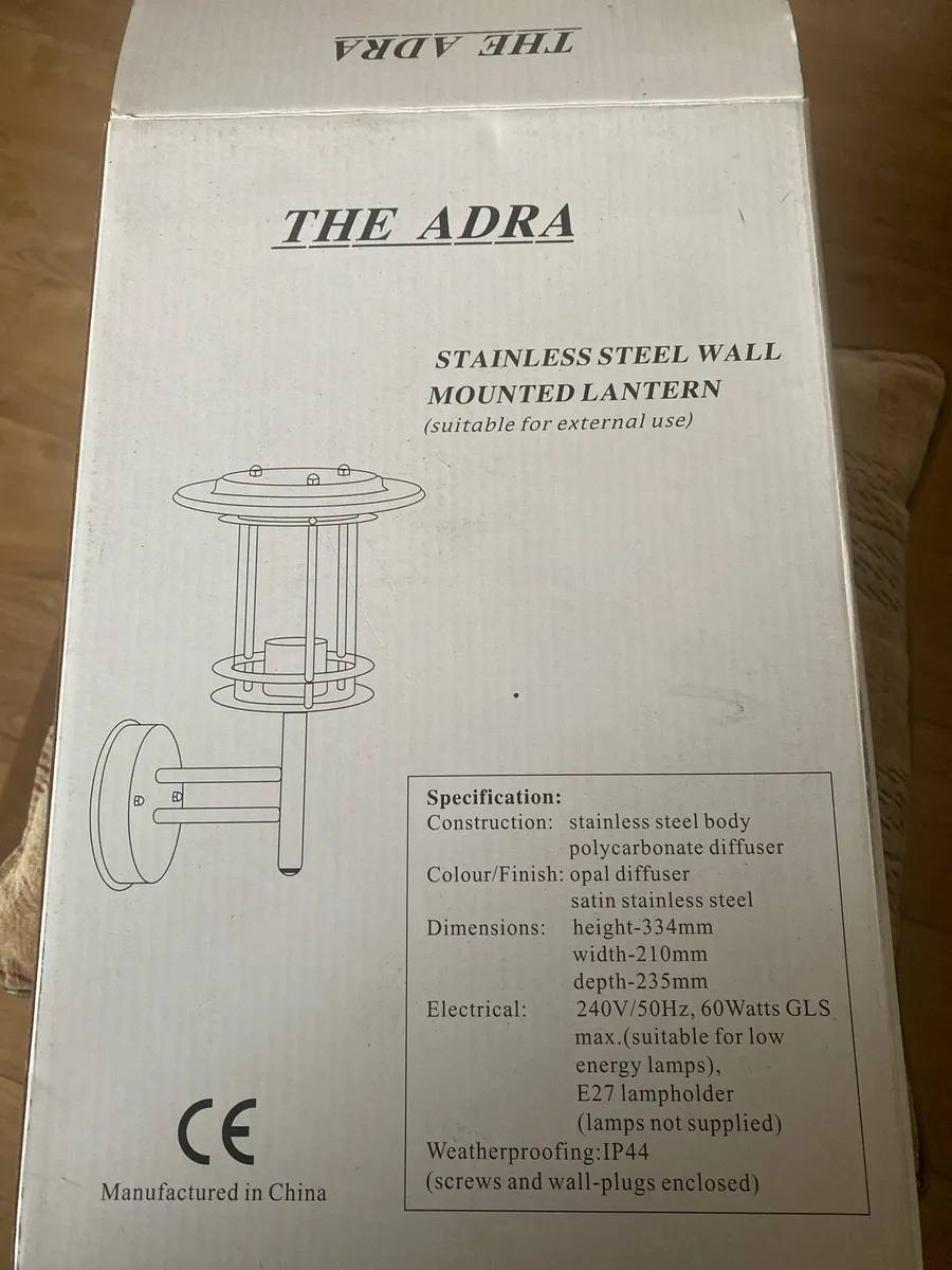 Stainless Steel Wall Lantern - Image 2