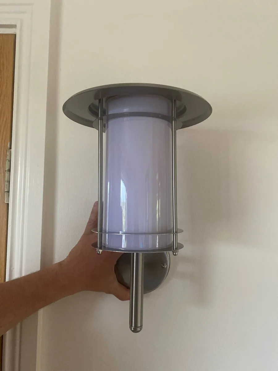 Stainless Steel Wall Lantern - Image 1
