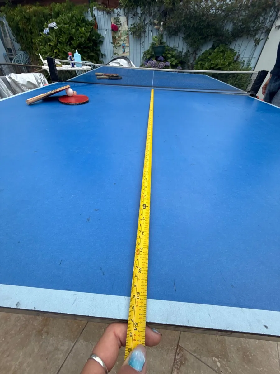 Table tennis table with rackets - Image 2