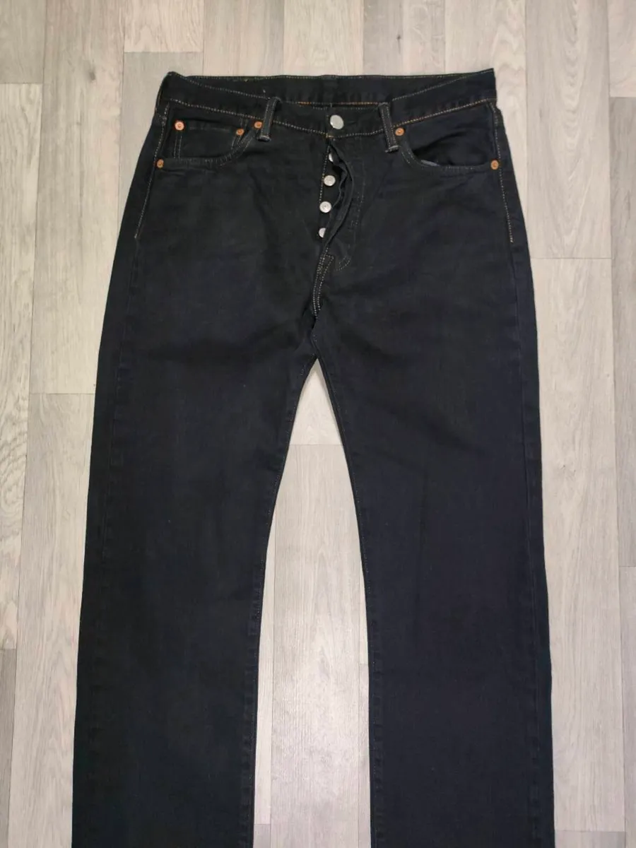 Levis 501 Straight Leg Jeans Mens W32 L33 - Image 2