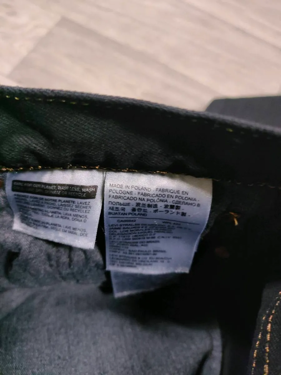 Levis 501 Straight Leg Jeans Mens W32 L33 - Image 4
