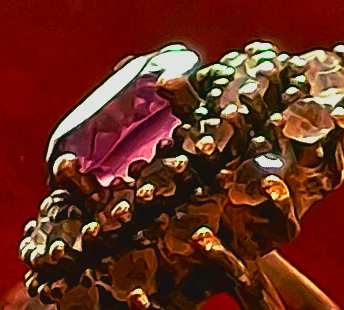 Exquisite Antique Victorian Garnet and Diamond... - Image 1