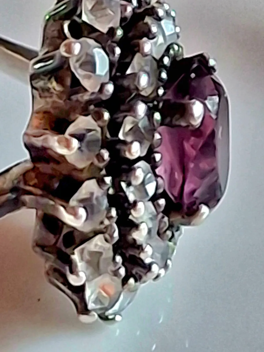 Exquisite Antique Victorian Garnet and Diamond... - Image 3