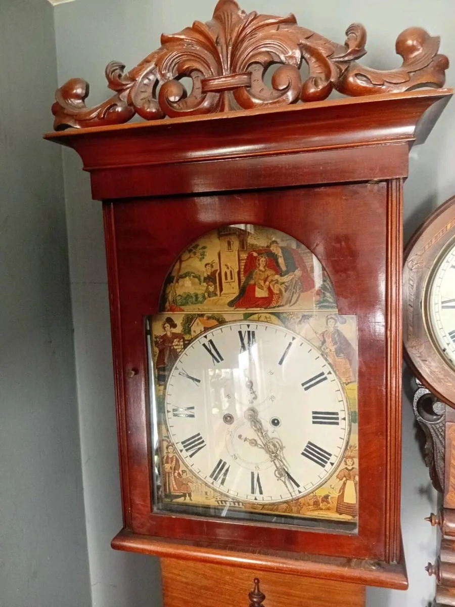 Antique grandfather clock - Image 3