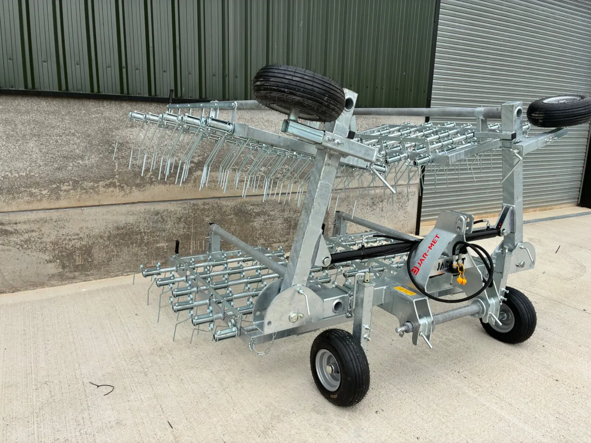 Galvanised 6m Spring tine harrows - Image 4