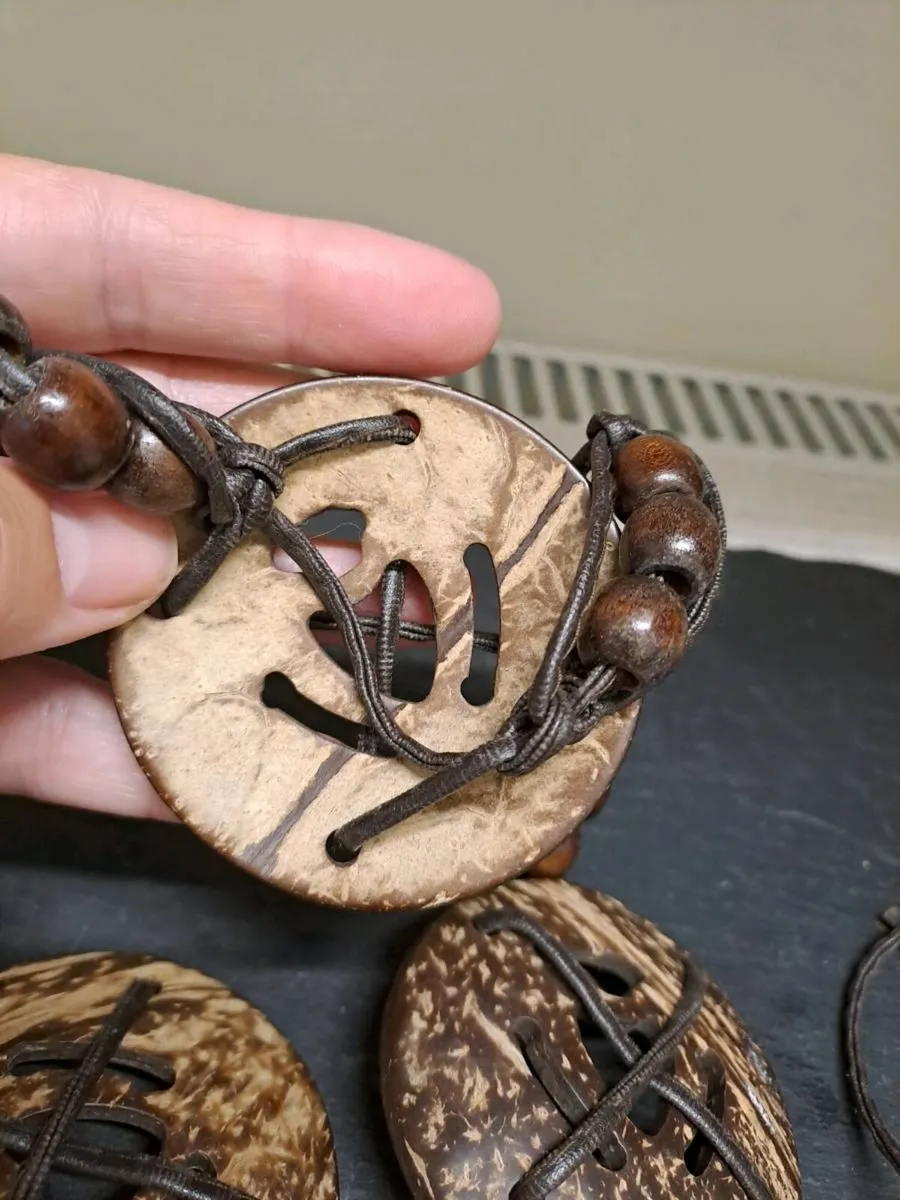 Boho Coconut Shell & Wooden Bead Belt - Image 3