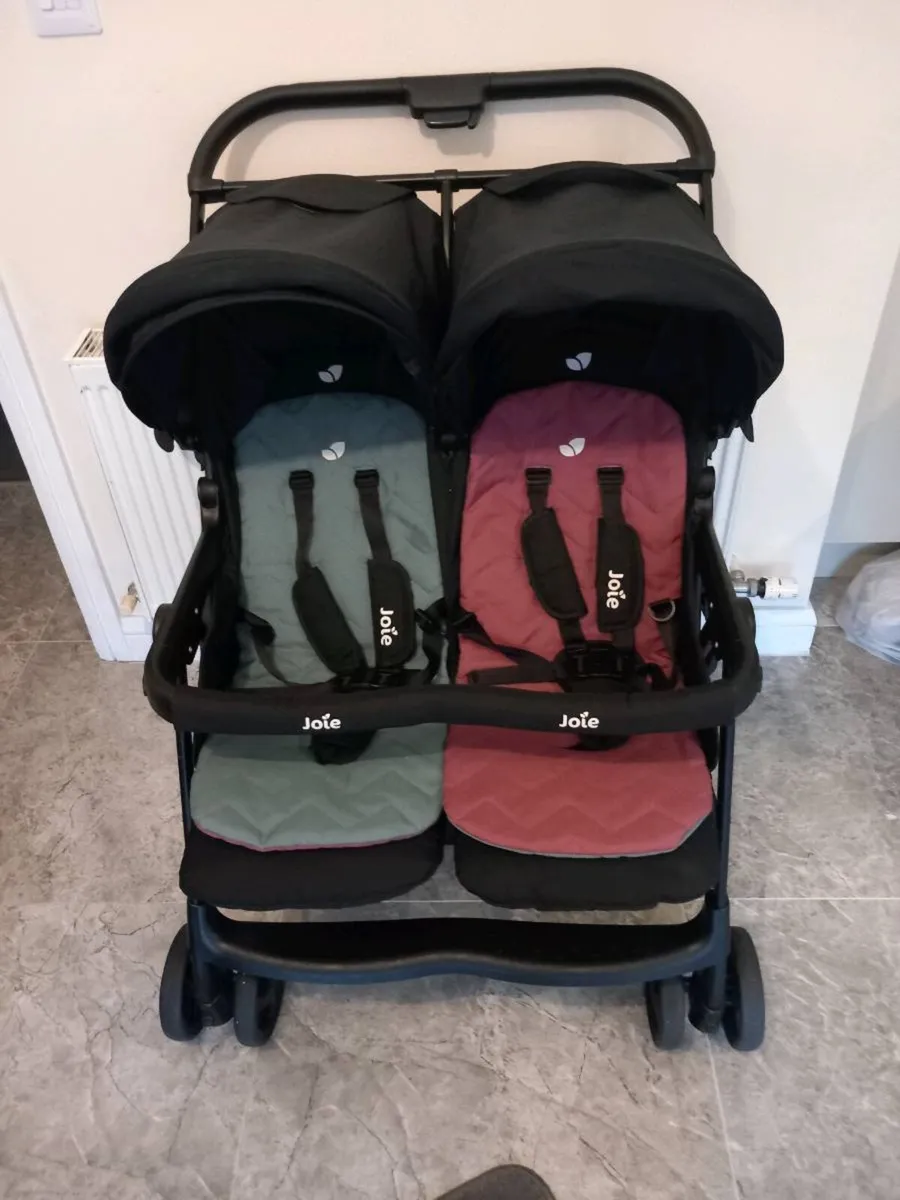 Joie baby's double buggy.  With rain cover - Image 2