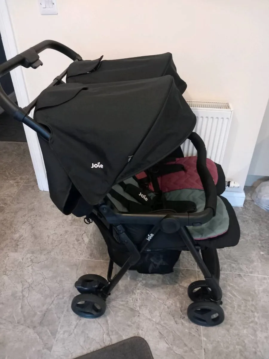 Joie baby's double buggy.  With rain cover - Image 3