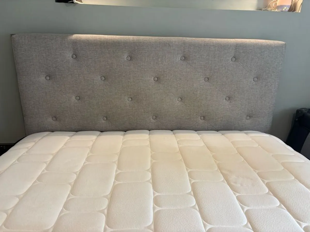 King size bed and mattress - Image 4
