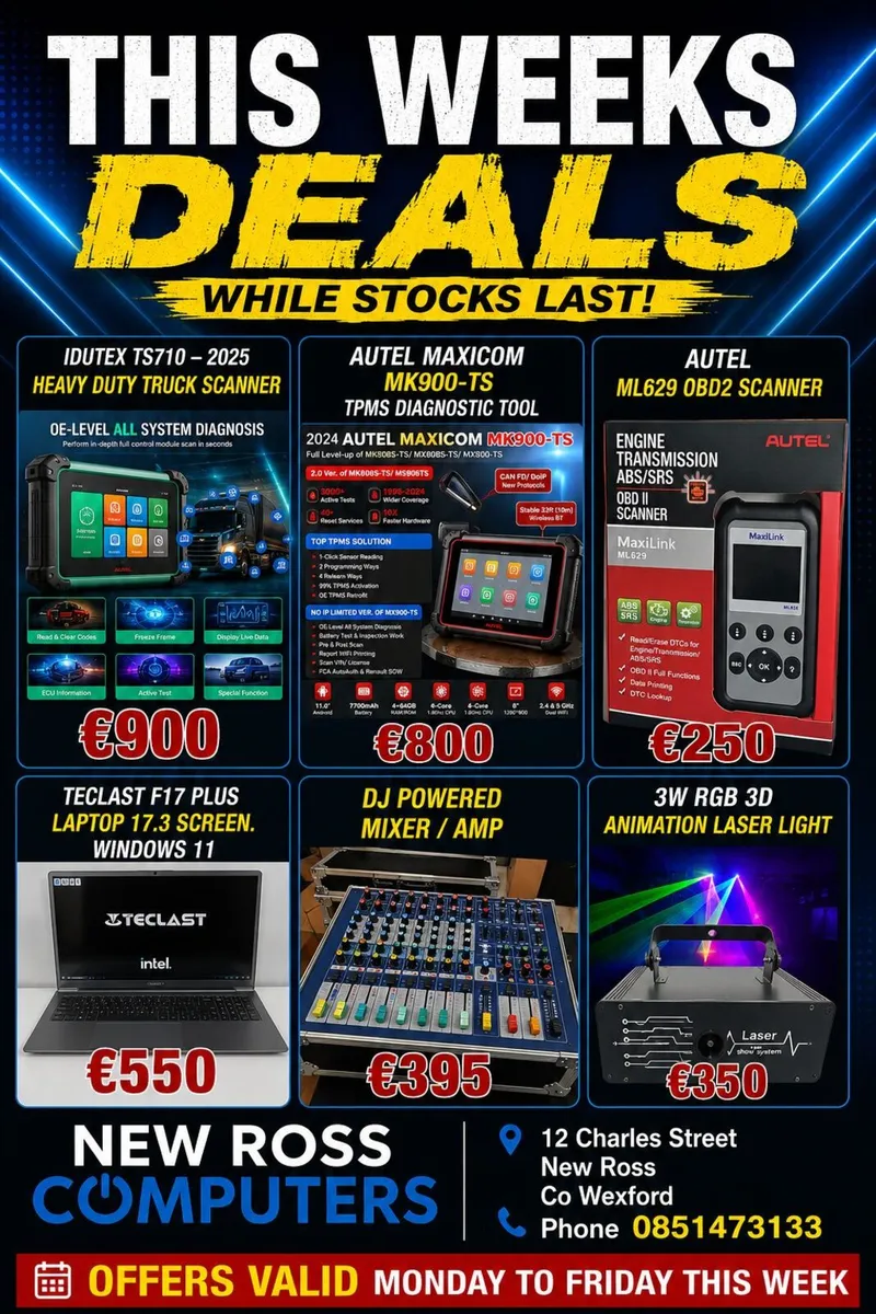 This weeks Deals car scanners & others - Image 1