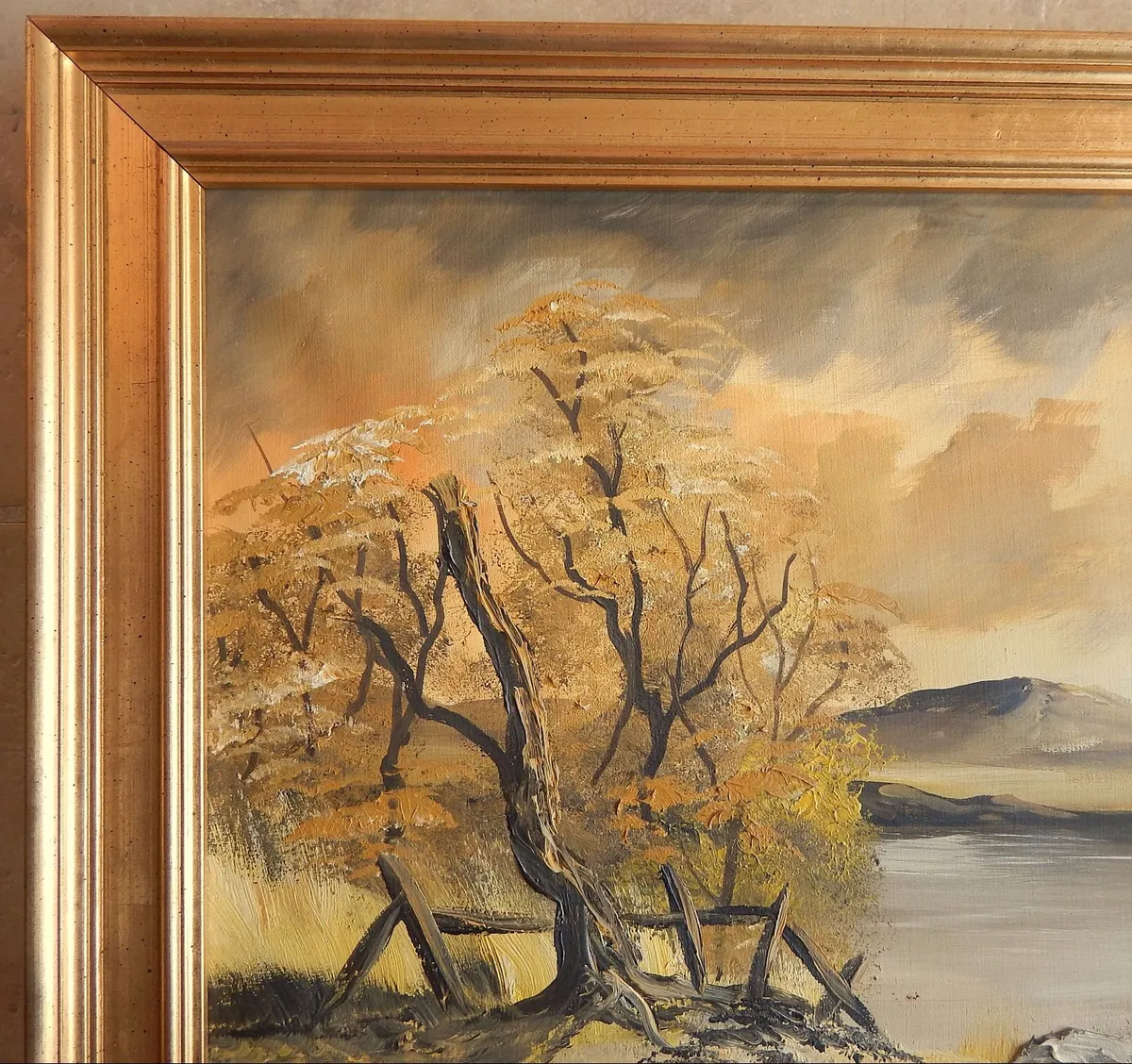 Large Signed Oil on Canvas Painting - Image 4