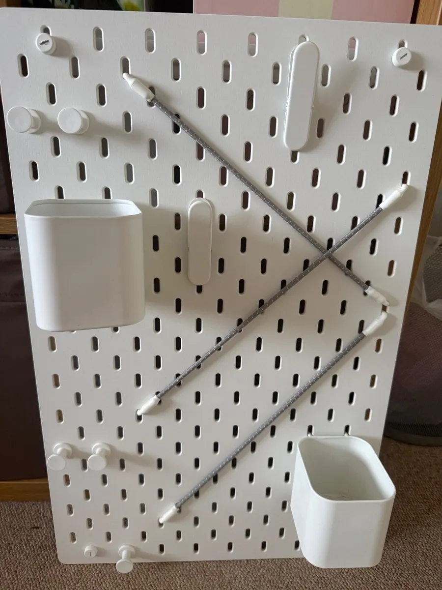 IKEA Skadis Peg Board & Accessories - Image 1