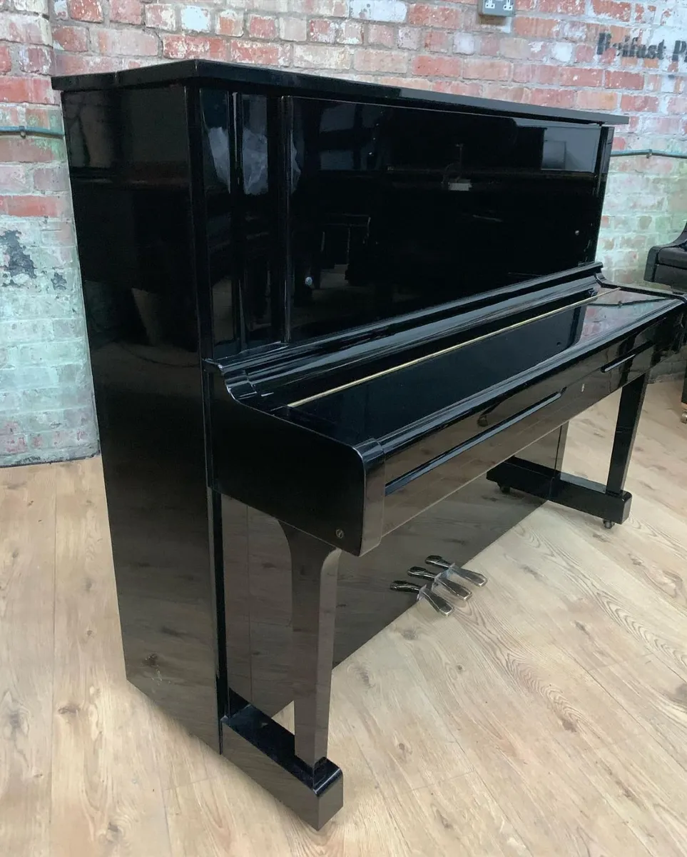 Yamaha YUS-1 Upright Piano, c.1983, Polished Black - Image 2