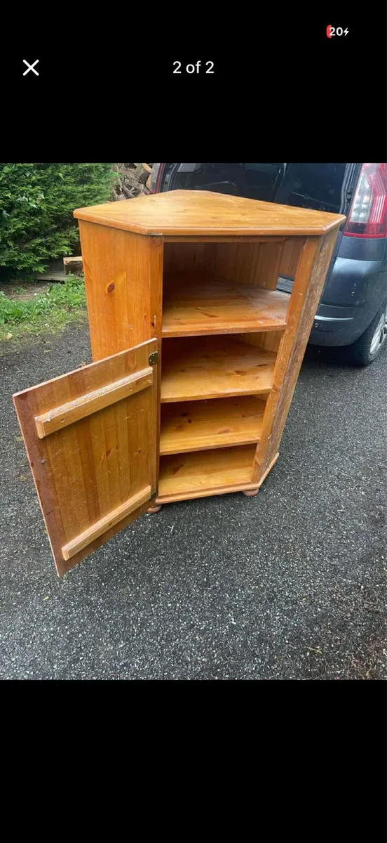 wooden corner unit / shelf locker - Image 2
