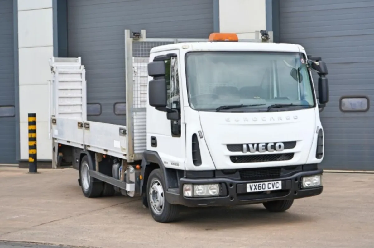 2010 IVECO ML100E-180 DROPSIDE WITH  FLIPTOE RAMPS - Image 1