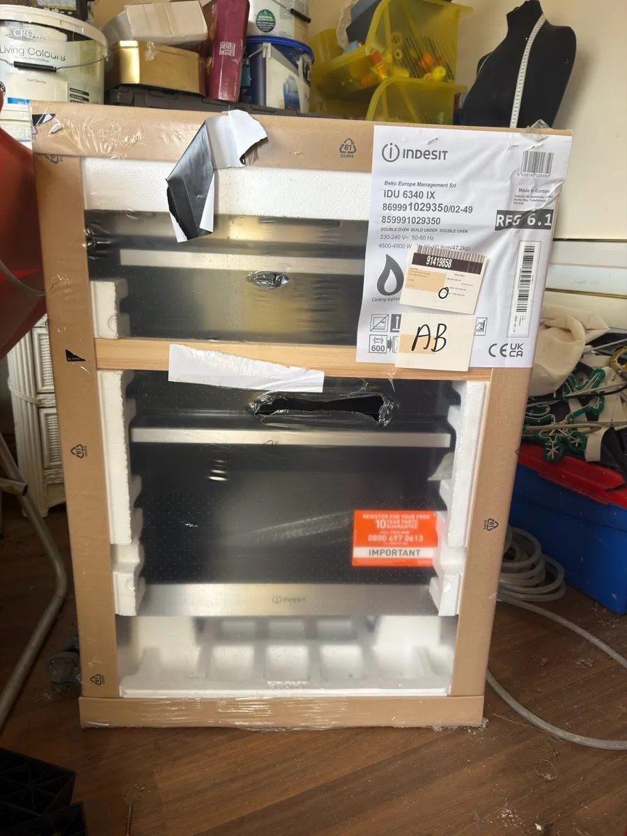 Indesit Integrated Double Electric Oven - Image 1