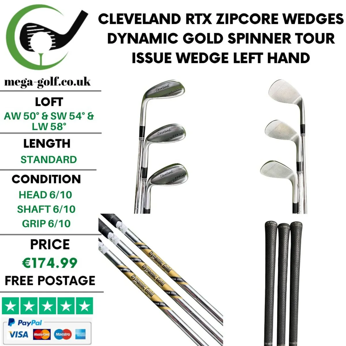 Cleveland RTX Zipcore Wedges Set / Left Hand - Image 1