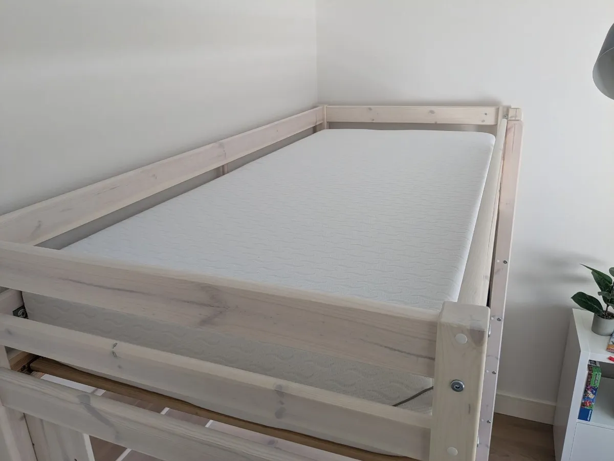 Kids bed, desk, sofa and extra pull out bed combo - Image 4