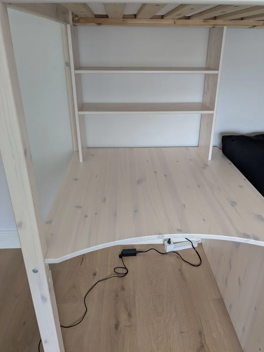 Kids bed, desk, sofa and extra pull out bed combo - Image 2